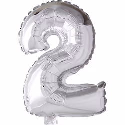 Creativ Company 59186, Ballon-jouet, Feuille, Argent, Soirée à thème, Ballon de modélisme, 8 an(s)