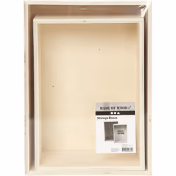 Creativ Company 56160 Boîte de rangement Rectangulaire Polywood Bois