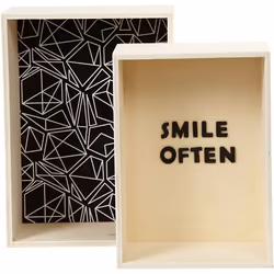 Creativ Company 56160 Boîte de rangement Rectangulaire Polywood Bois