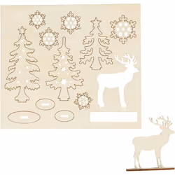 Creativ Company 57885, Bois, Bois, Animaux, 9 pièce(s), 170 mm, 155 mm