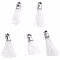 Creativ Company 61184, Plumeau, Blanc, Coton, Métal, 5 pièce(s), 1 mm, 10 mm