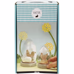 Creativ Company 52188 statue et figurine décorative Transparent Plastique, Bois
