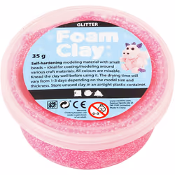 Creativ Company Foam Clay, Pâte à modeler, Rose, Enfant, Garçon/Fille, 35 g, 1 pièce(s)
