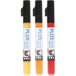 Creativ Company 39894 marqueur 3 pièce(s) Orange, Rouge, Jaune