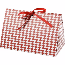Creativ Company 26299, Emballage cadeau, Livraison, Rouge, Blanc, Rectangle, 150 mm, 70 mm