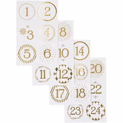Creativ Company 28457, Or, Blanc, 90 mm, 140 mm, 24 pièce(s), 4 feuilles