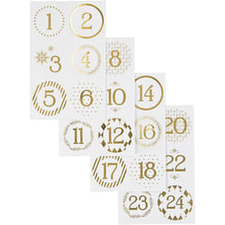 Creativ Company 28457 autocollant décoratif Or, Blanc 24 pièce(s)