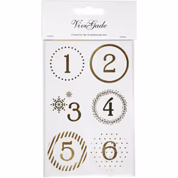 Creativ Company 28457 autocollant décoratif Or, Blanc 24 pièce(s)
