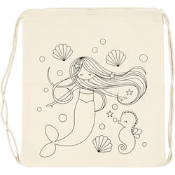 Creativ Company 499653 sac à main et sac en bandoulière Coton Beige Femme Sac à cordon
