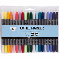Creativ Company 34833 marqueur indélébile Pointe fine/ogive Multicolore 20 pièce(s)