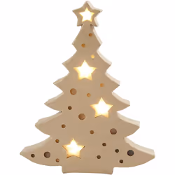 Creativ Company 54905, Figurine lumineuse décorative, Beige, Papier, CE, Blanc chaud, AA