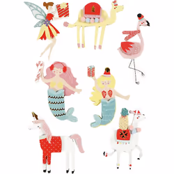 Creativ Company 27695, Papier, Couleurs assorties, Motif animal, 45 mm, 60 mm, 7 mm