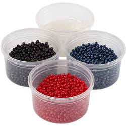 Creativ Company 78727 perle Perle ronde Plastique Noir, Rouge, Blanc