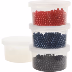 Creativ Company 78727 perle Perle ronde Plastique Noir, Rouge, Blanc
