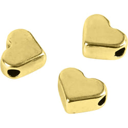 Creativ Company 69092 perle Perle en forme de cœur Métal Or 3 pièce(s)