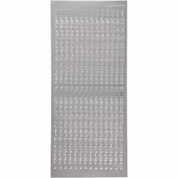 Creativ Company 170221, Argent, Motif textuel, 100 mm, 230 mm, 1 feuilles, Acide