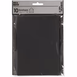 Creativ Company 217012 enveloppe C6 (114 x 162 mm) Noir 10 pièce(s)