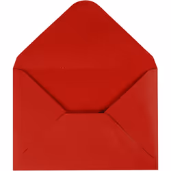 Creativ Company 217013, C6 (114 x 162 mm), Rouge, 160 mm, 115 mm, 110 g, 10 pièce(s)
