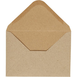 Creativ Company 217016 enveloppe C6 (114 x 162 mm) Beige 10 pièce(s)