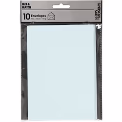 Creativ Company 217018 enveloppe C6 (114 x 162 mm) Bleu 10 pièce(s)