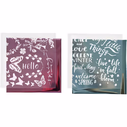 Creativ Company 283551, Papier holographique, Bleu, Rose, 150 mm, 150 mm