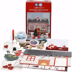 Creativ Company Maison fête de noël, Kit de loisirs créatifs pour enfants, Multicolore, 1 pièce(s)