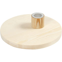 Creativ Company Bougeoir, h: 4 cm, d: 16 cm, pin, 1pièce