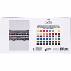 Creativ Company Art Aqua watercolour paints peinture à l'eau Multicolore Palette 48 pièce(s)