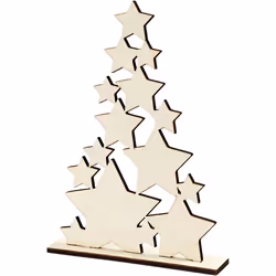 Creativ Company Christmas Tree, Kit de loisirs créatifs pour enfants, Bois, 1 pièce(s)