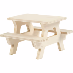 Creativ Company 56927, Découpe de bois transformé brut, Bois, Rectangulaire, 1 pièce(s), 80 mm, 80 mm