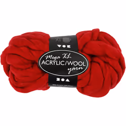 Creativ Company 42162, Trapu, Rouge, Laine, 15 m, 30 °C, 300 g