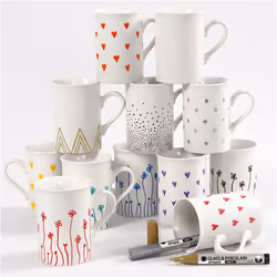 Creativ Company 31334 marqueur 12 pièce(s) Pointe ogive Noir, Bleu, Marron, Or, Vert, Orange, Rose, Violet, Rouge, Argent, Blanc, Jaune - Vue supplémentaire 4