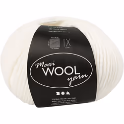 Creativ Company 447401, Blanc, Polyacrylique/Laine, 125 m, 30 °C, 100 g