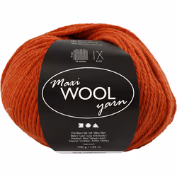 Creativ Company 447406, Rouge, Polyacrylique/Laine, 125 m, 30 °C, 100 g