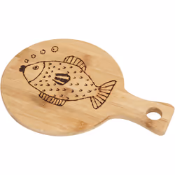 Creativ Company 56870 planche à découper pour cuisine Rond Bambou