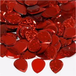 Creativ Company 522040, Sequins, Rouge, 1,9 cm, 50 g, Sac en polyéthylène