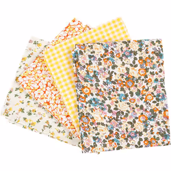 Creativ Company 441830, Coton, Jaune, Motif, 4 pièce(s), Oeko-Tex, 100 g