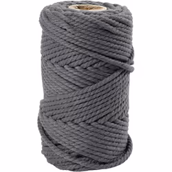 Creativ Company 414754, Couture à la main, Gris, Coton, 55 m, 4 mm, 330 g