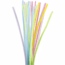 Creativ Company Fil chenille, Kit de loisirs créatifs pour enfants, Nylon, Multicolore, 24 pièce(s)