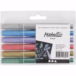 Creativ Company 37375, 6 pièce(s), Couleurs assorties, 2 mm, 4 mm