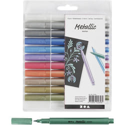 Creativ Company 37376 marqueur 12 pièce(s) Métallique, Multicolore
