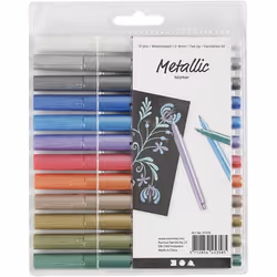 Creativ Company 37376 marqueur 12 pièce(s) Métallique, Multicolore