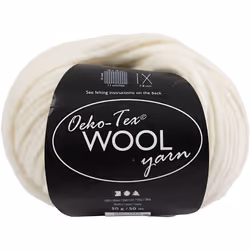 Creativ Company 4824502, Artisanat, Blanc, Laine, 50 m, 100% Wool, 50 g