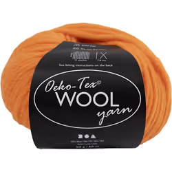 Creativ Company 4824524, Artisanat, Orange, Laine, 50 m, 100% Wool, 50 g
