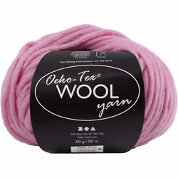 Creativ Company 4824540, Artisanat, Rose, Laine, 50 m, 100% Wool, 50 g
