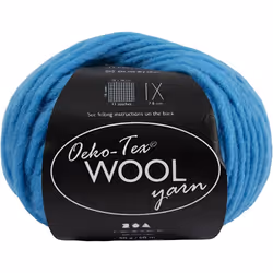 Creativ Company 4824558, Artisanat, Turquoise, Laine, 50 m, 100% Wool, 50 g