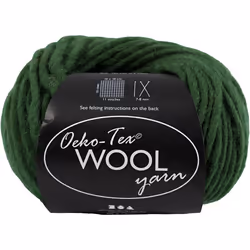Creativ Company 4824567, Artisanat, Vert, Laine, 50 m, 100% Wool, 50 g