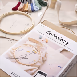Creativ Company 970851 dessin de broderie Fleurs