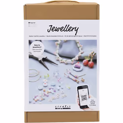 Creativ Company 970857, Kit de fabrication de broches pour bijoux pour enfants, Multicolore
