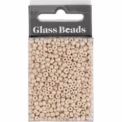 Creativ Company 682861 perle Perle en forme de graine Verre Beige